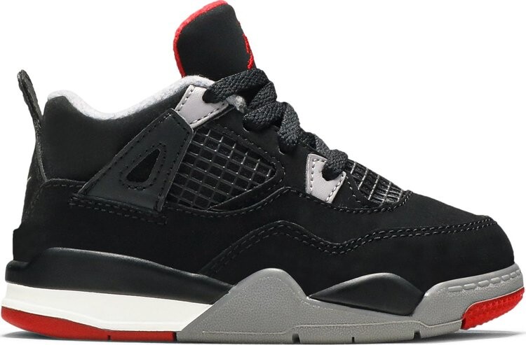 

Кроссовки Air Jordan 4 Retro TD Bred 2019, черный