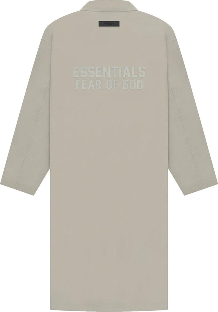 Пальто Fear of God Essentials Long Coat Seal, серый — фото 2