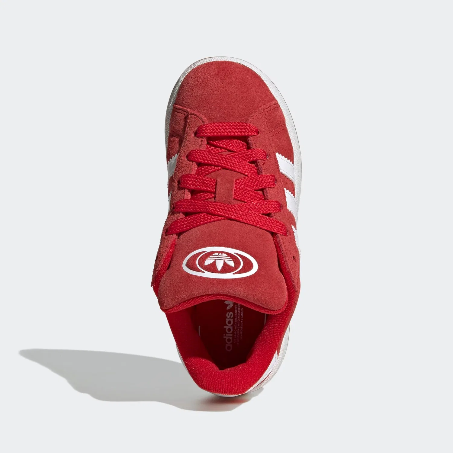 Детские кроссовки с тремя полосками Adidas Originals, Red/White — фото 4