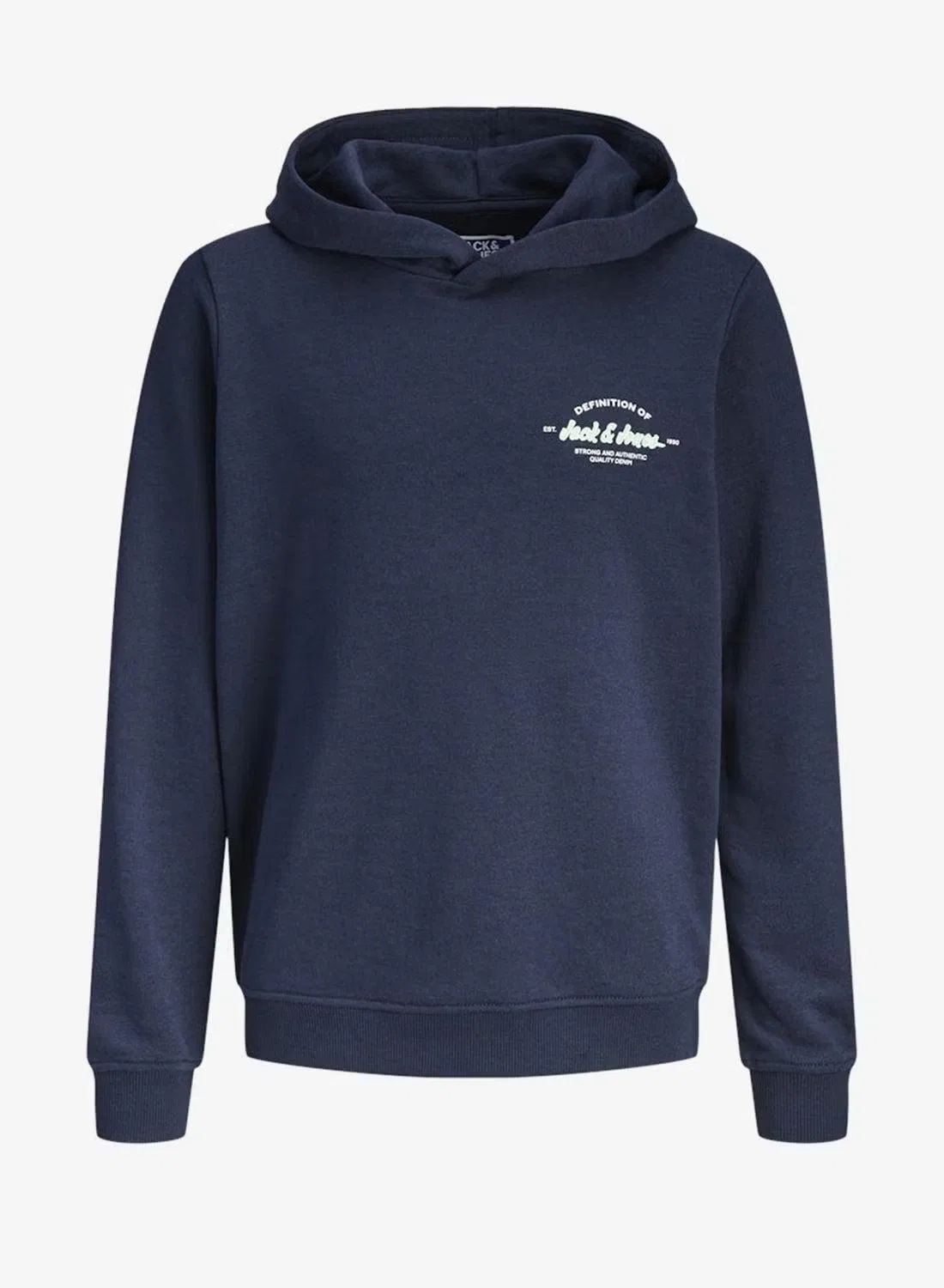 Худи с капюшоном Jack & Jones Junior, темно-синий — фото 4