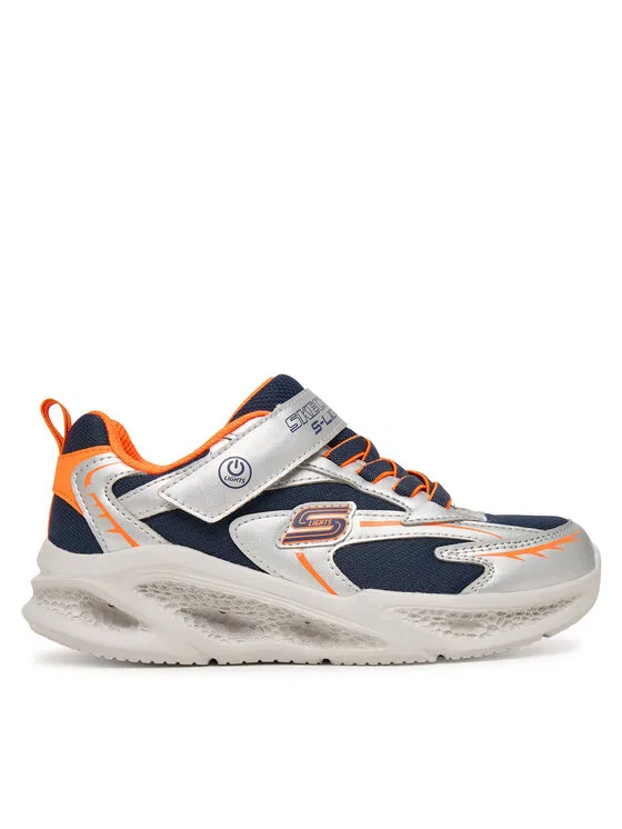 Кроссовки Meteor-Lights - Glow-Strider Skechers, серебро