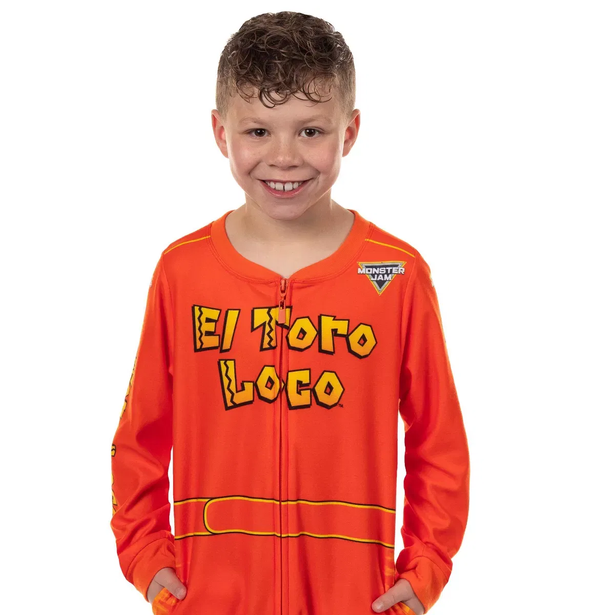 Детский комбинезон-пижама для мальчиков с принтом El Toro Loco INTIMO, Orange — фото 2