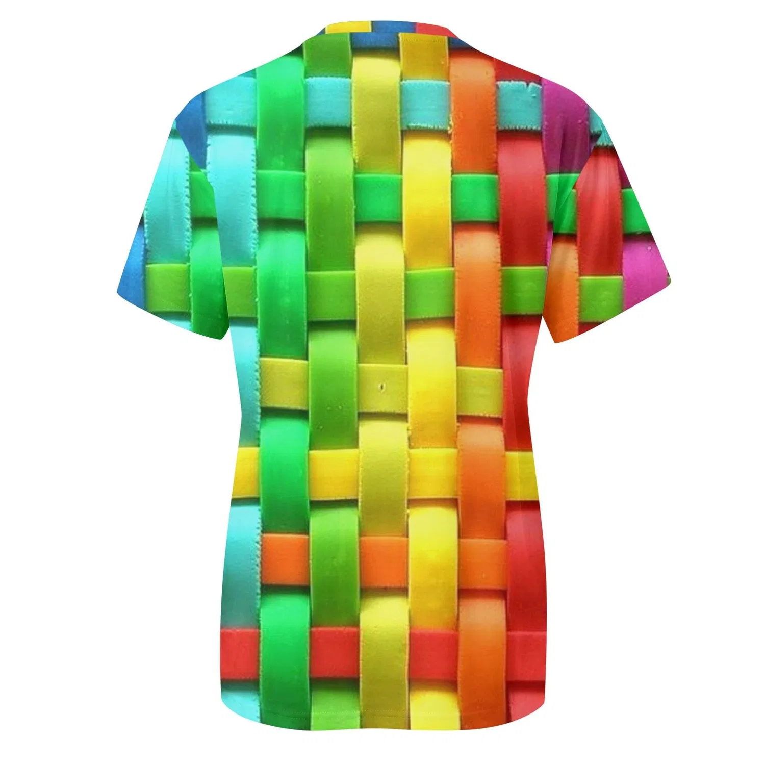 Женская блузка с принтом 3D Summer Short Top, Green-b — фото 4