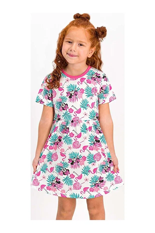 Детское платье для девочек хлопковое Minnie Mouse Licensed Generic Brands, Pink — фото 2