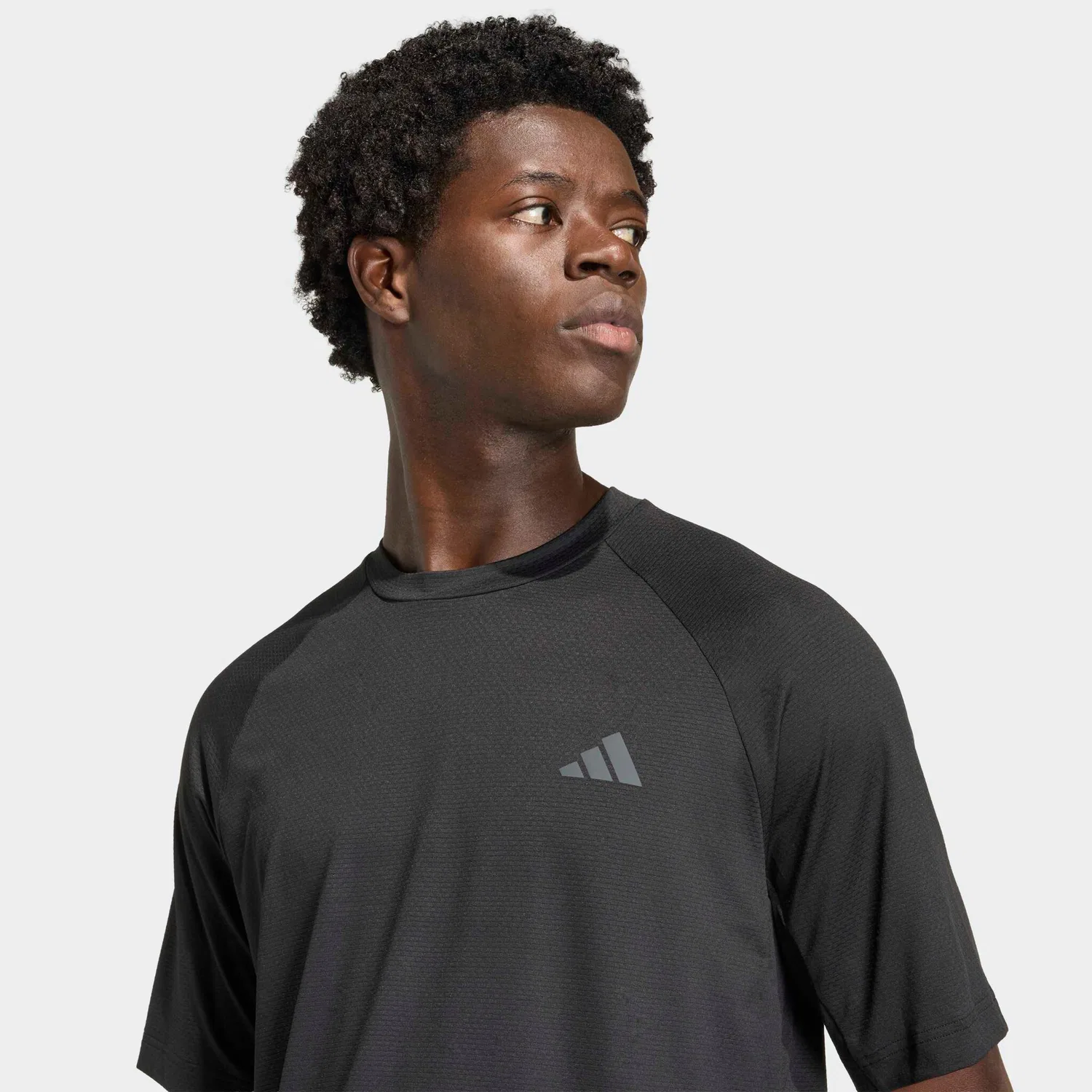 Мужская футболка с технологией Climacool Adidas Performance, Black/Black — фото 4