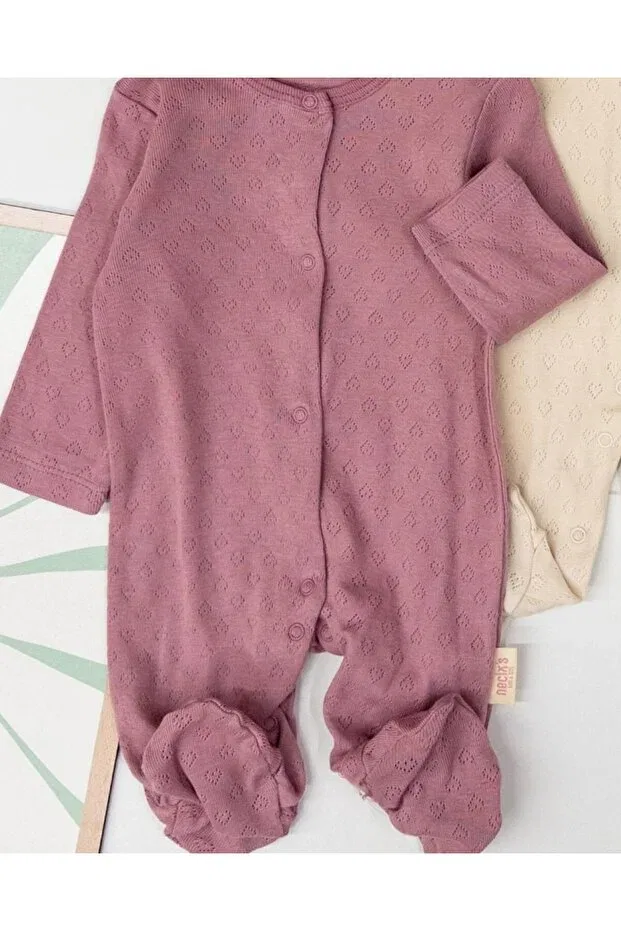 Детский комбинезон для девочек хлопковый с цветочным принтом Voyyo Kids Baby, Multicolored — фото 4
