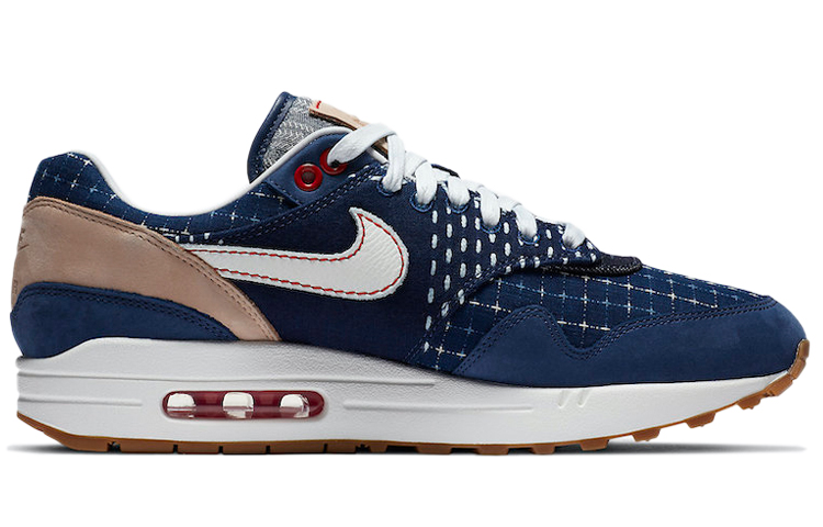 Кроссовки Nike Air Max 1, синий/белый — фото 2