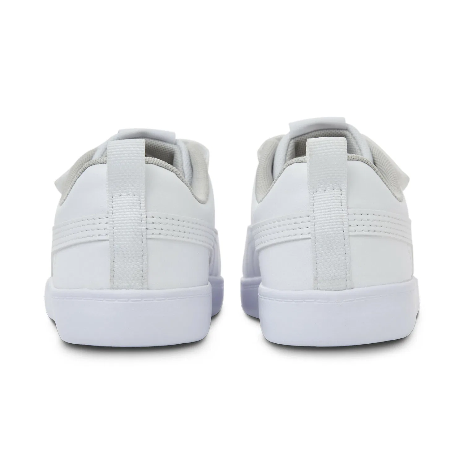 Детские кроссовки с широким входом Courtflex V2 Puma, Weiß Konigliches Lila — фото 2
