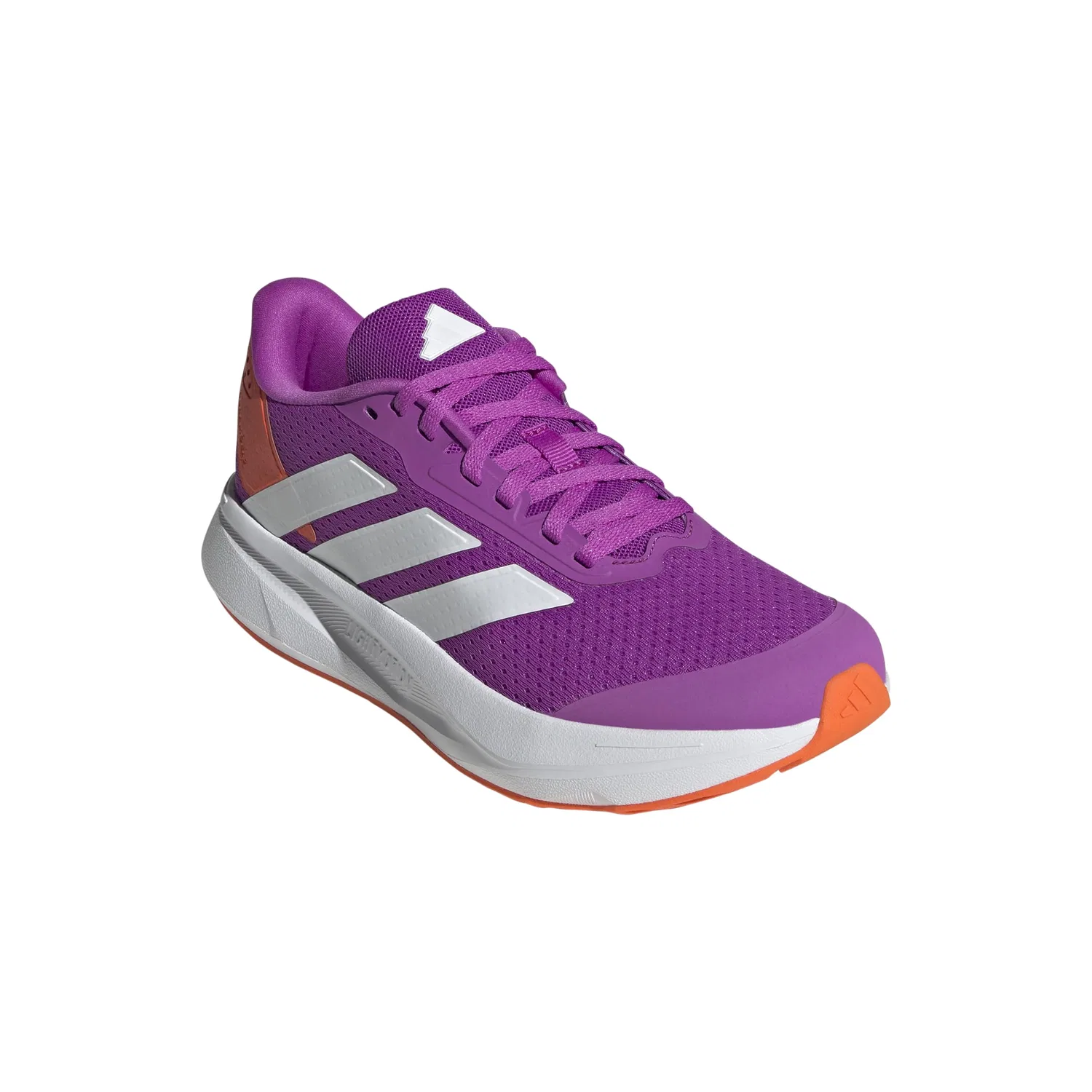 Детские кроссовки для мальчиков с шнурками Duramo Sl Adidas, Purple Burst White Orange Impact — фото 2