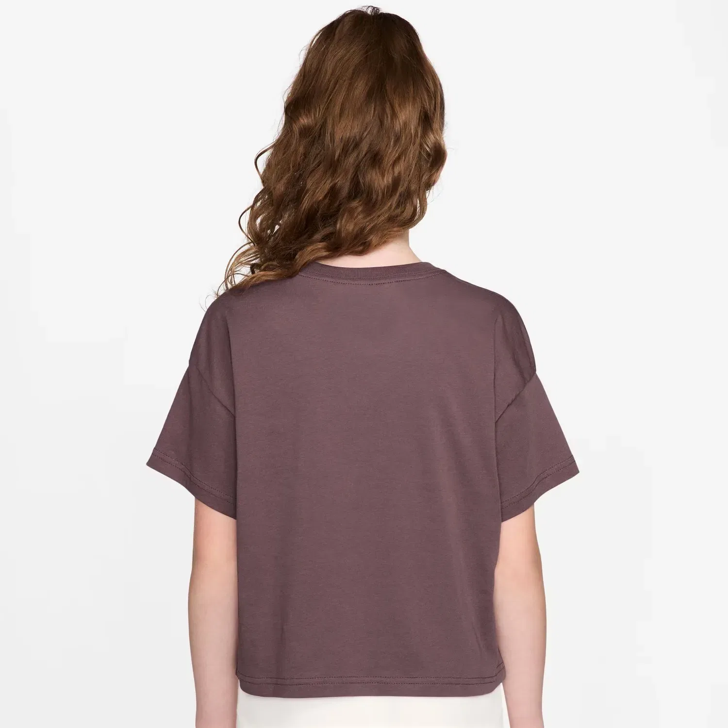 Детская футболка для девочек из хлопка Sportswear Essential Nike, Purple — фото 2