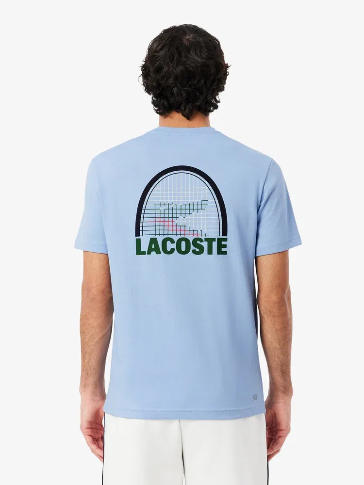 Футболка с коротким рукавом Daniil Medvedev LACOSTE, Sky Blue — фото 3
