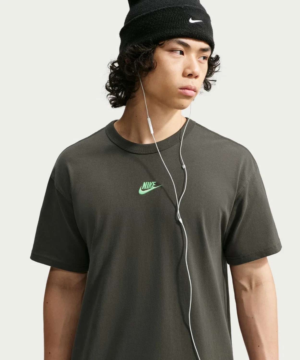 Мужская футболка с принтом Nike Sportswear Premium Essentials, Dark Grey