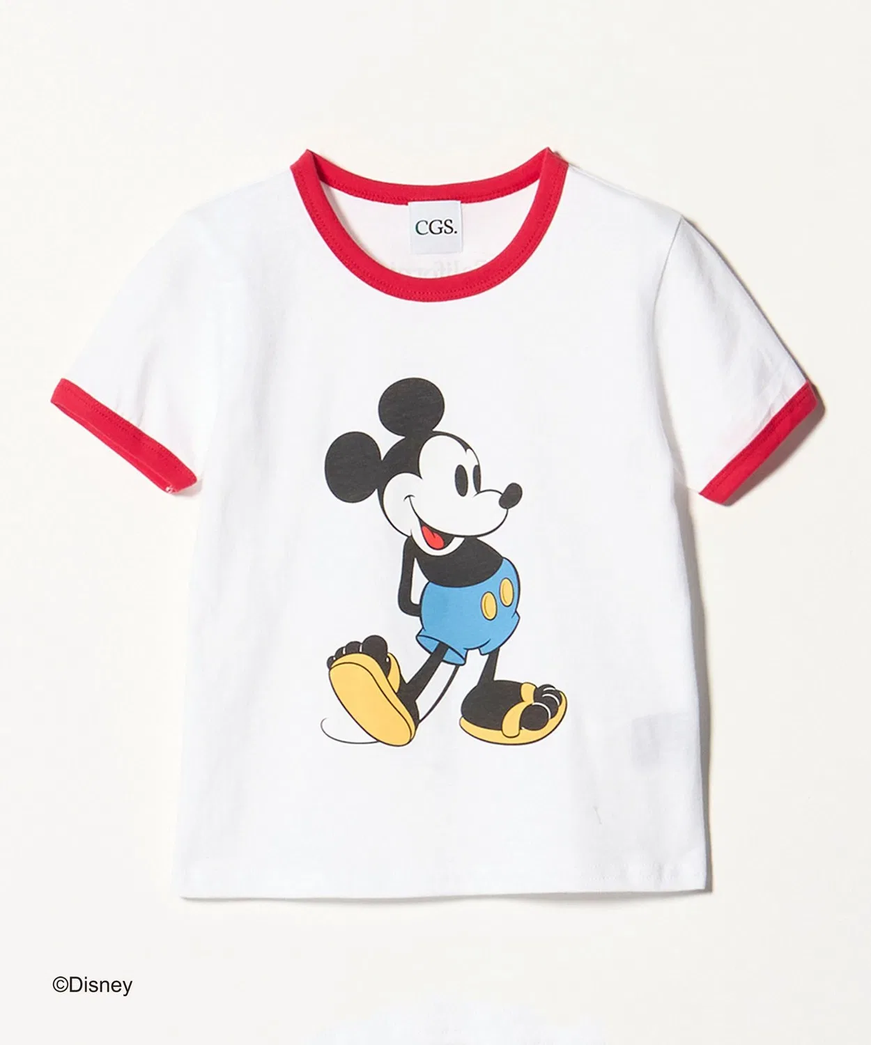Детская футболка с принтом Mickey Mouse Ringer T California General Store, Red