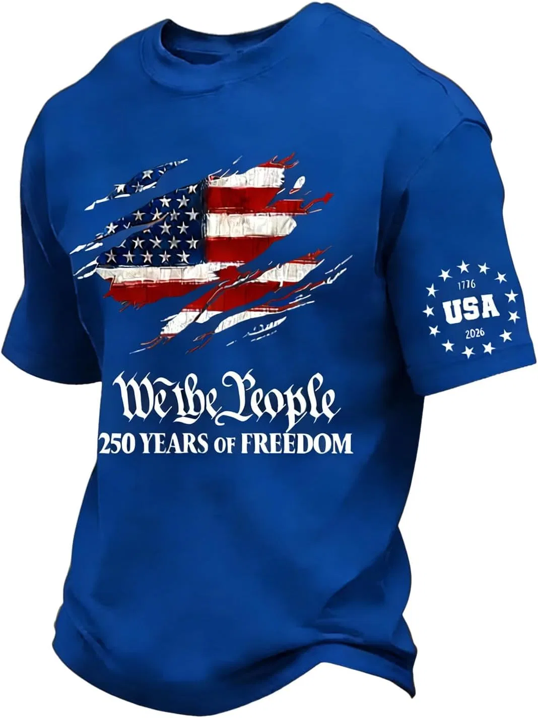Мужская футболка с патриотическим принтом 250 T-Shirt, Blue