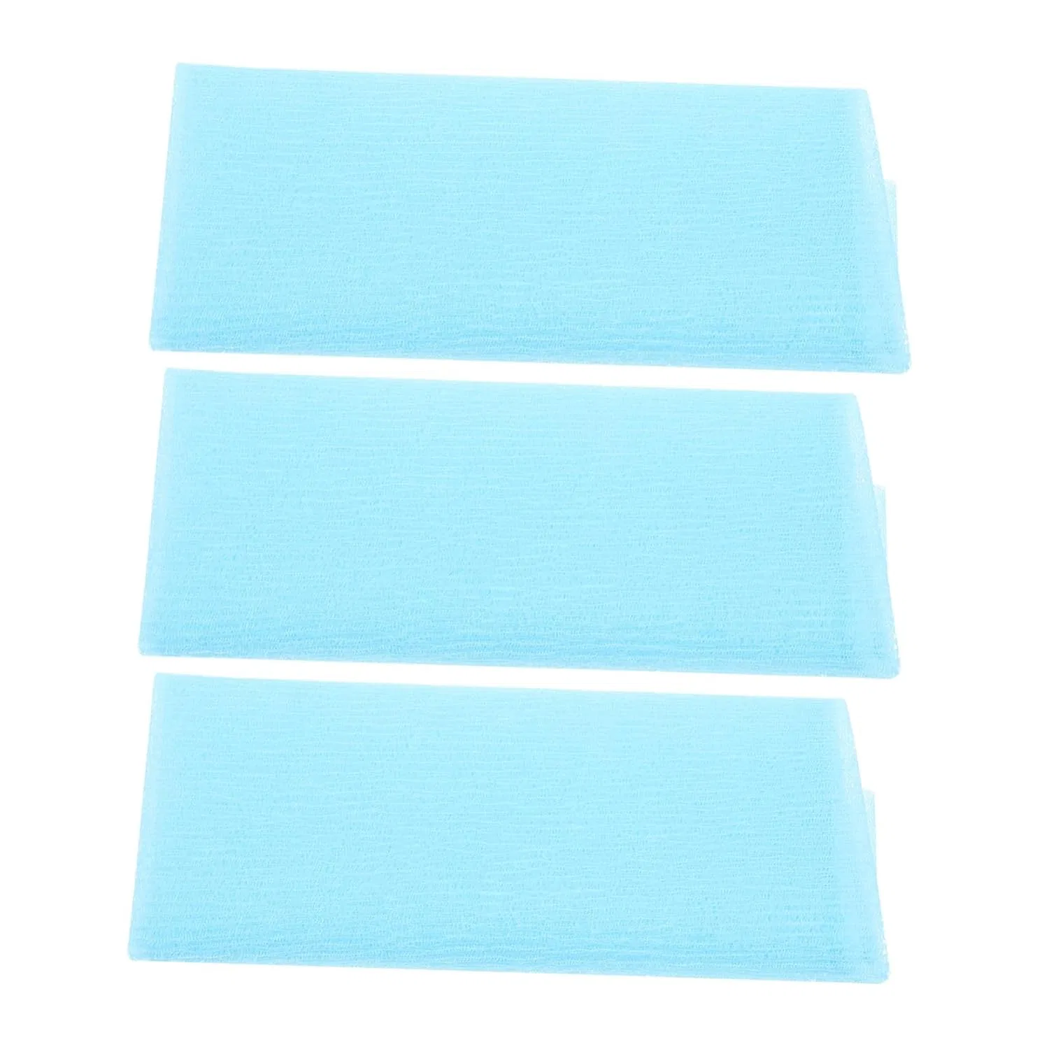 Мочалка банная Nylon, GALPADA, набор 3 шт., 91x30x0.1 см, Blue
