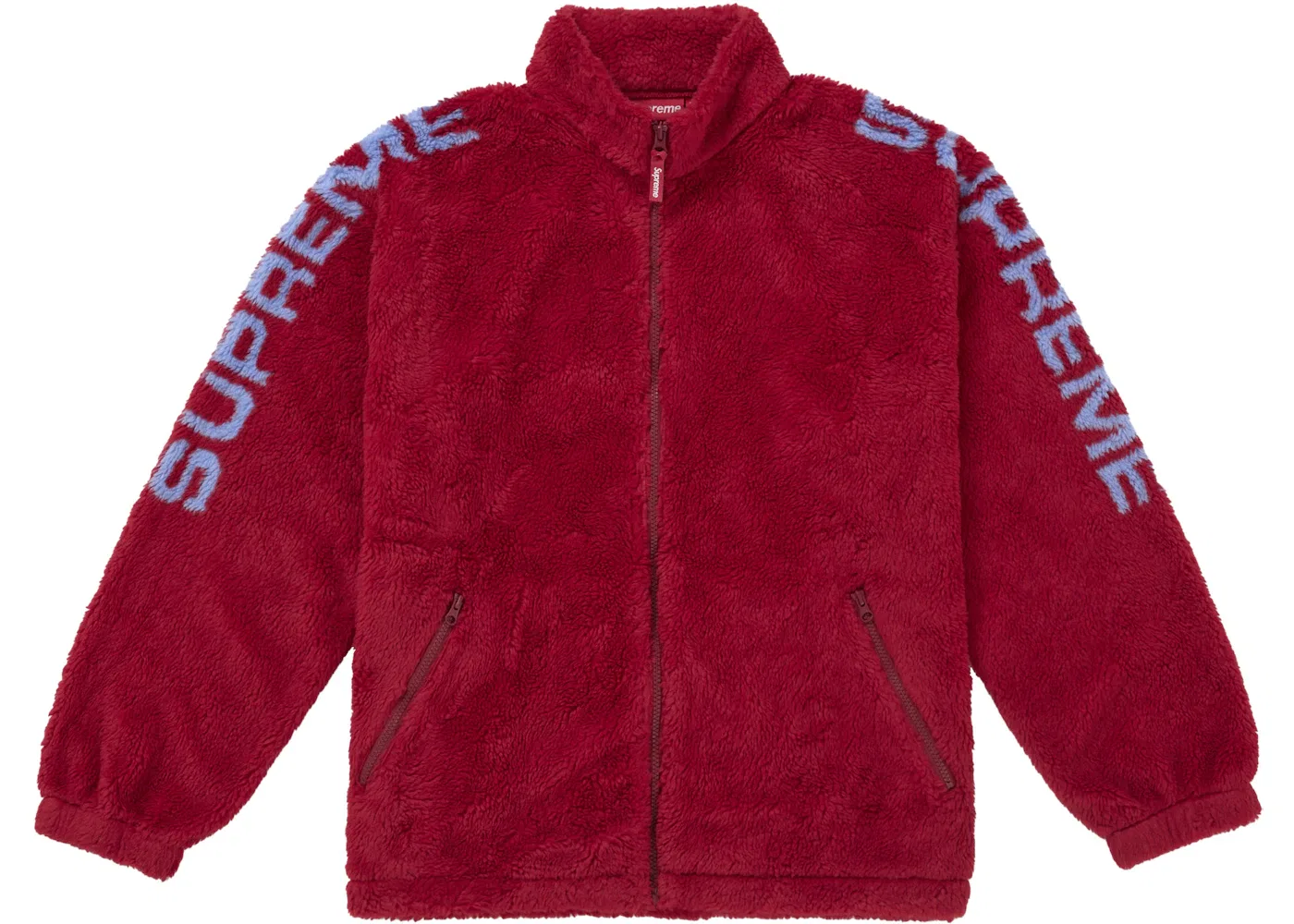 Мужская куртка из флиса с логотипом Supreme, Red