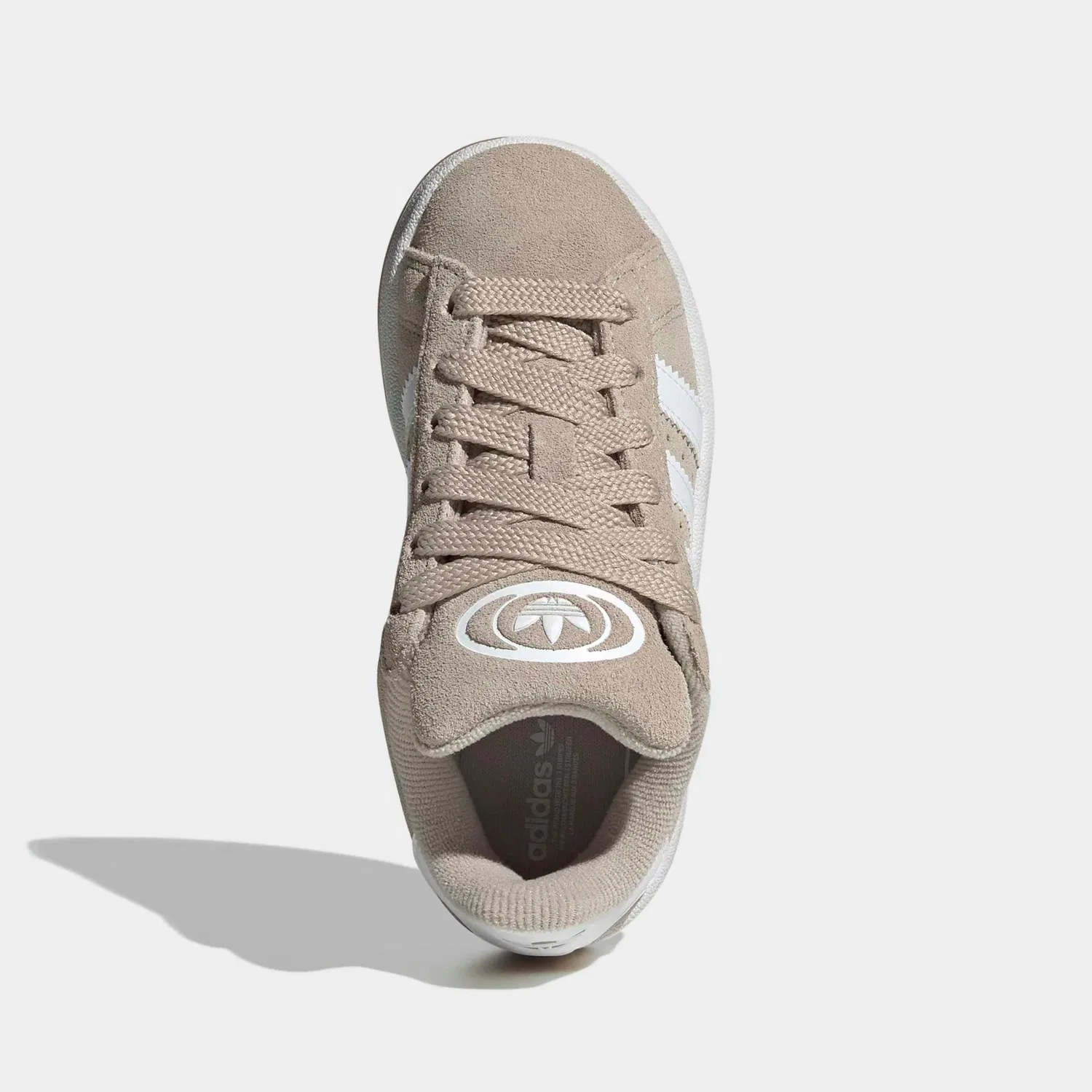 Детские кроссовки с тремя полосками Adidas Originals, Wonder Beige/Ftwr White/Gum 2 — фото 4