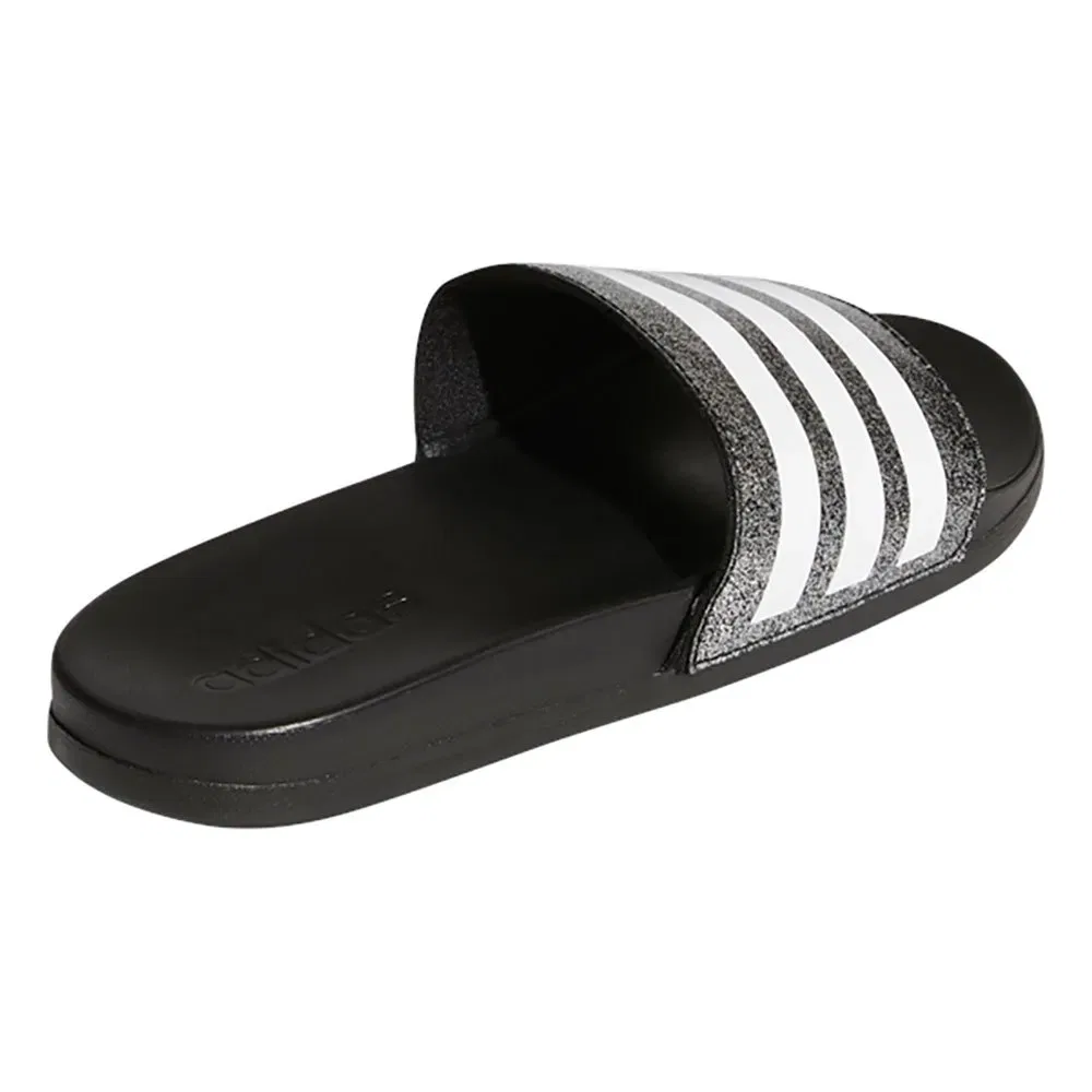 Детские шлепанцы с контурной стелькой Adilette Comfort Adidas, Black — фото 4