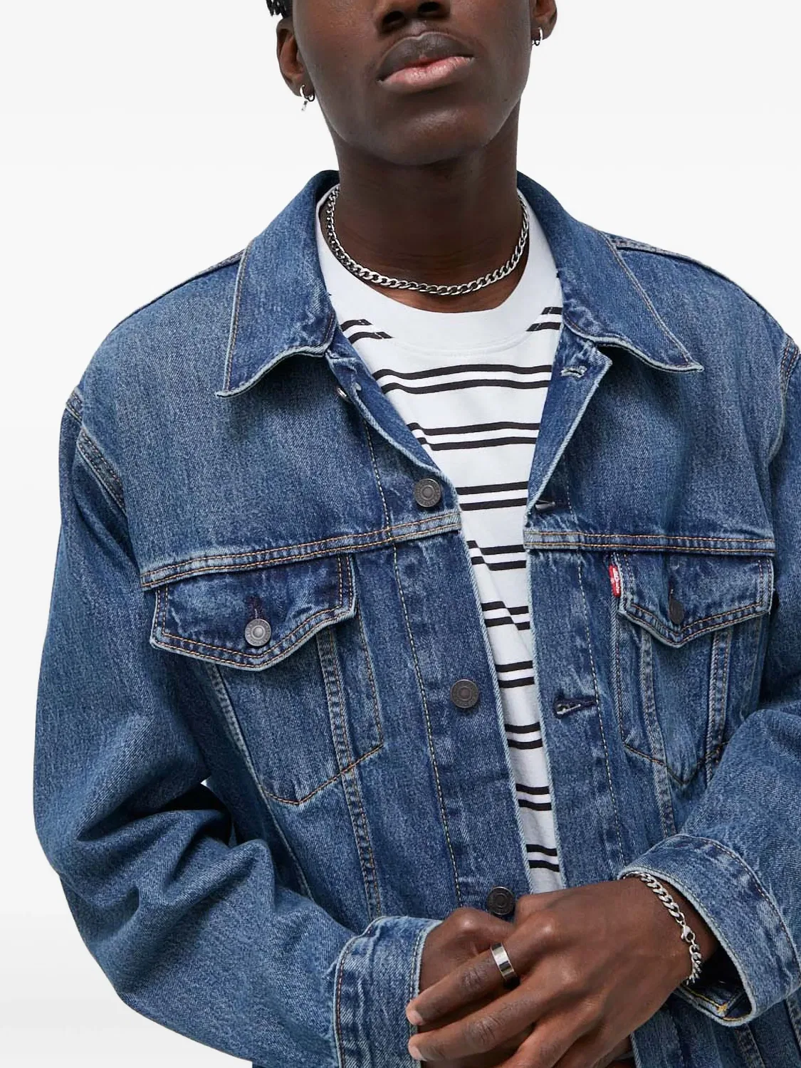 Джинсовая куртка с нагрудными карманами Levi's, синий — фото 2