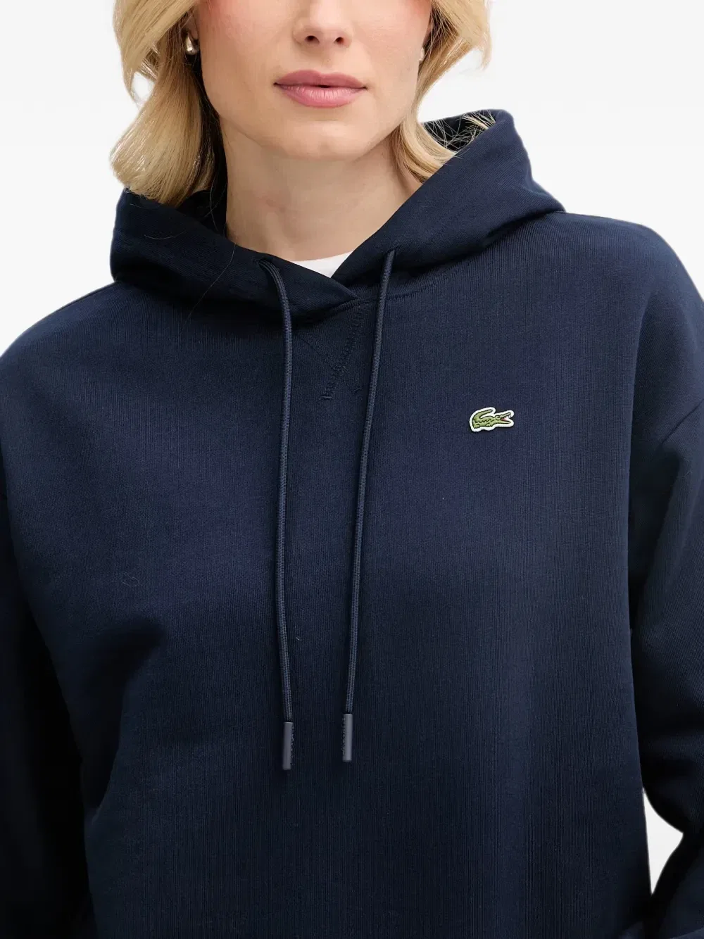 Толстовка Lacoste с капюшоном, синяя — фото 4
