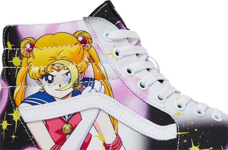 Кеды Vans Sk8-Hi Sailor Moon Pretty Guardian - Черно-розовые — фото 2