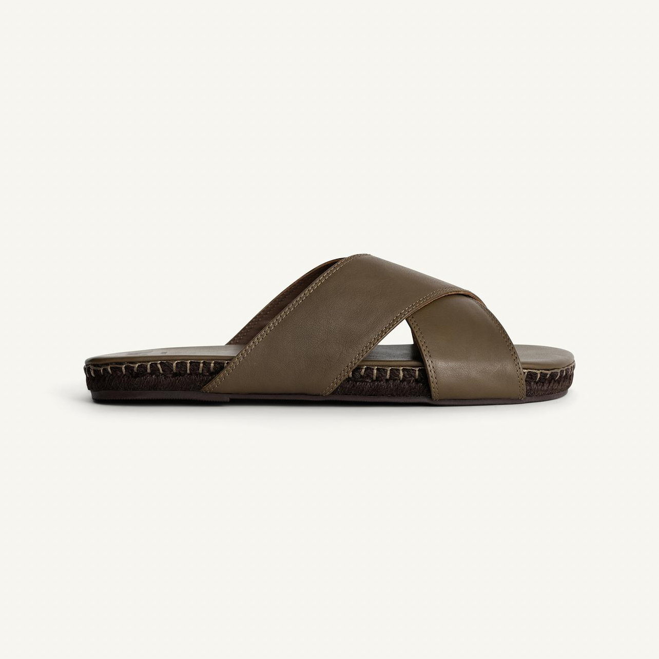 Сандалии Zara Leather Crossover, зеленый — фото 2
