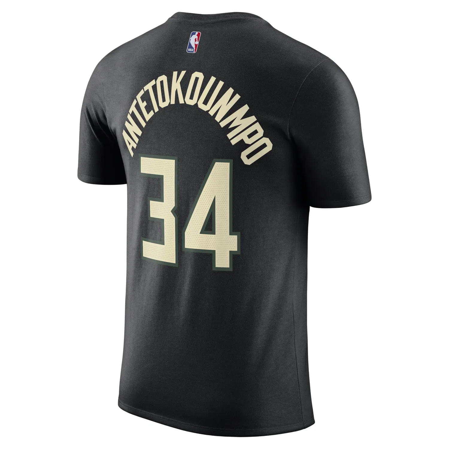 Мужская футболка NBA Milwaukee Bucks Statement Edition T-Shirt 'Black' Jordan, черный — фото 2