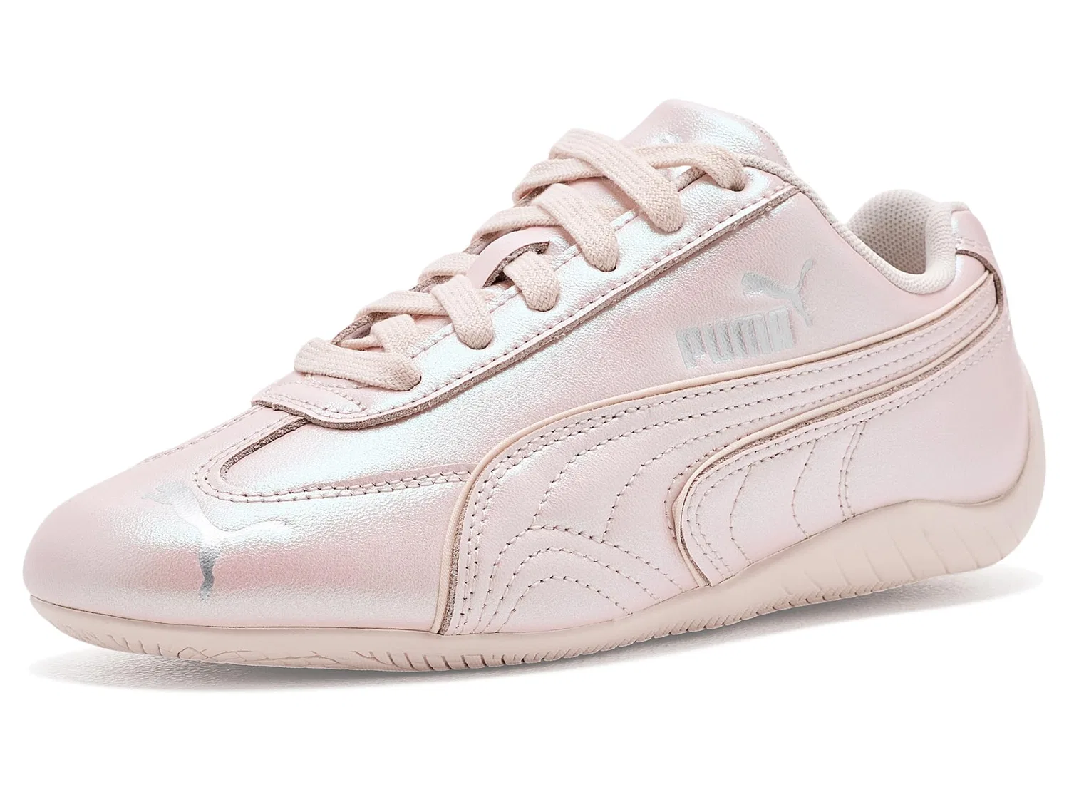 Перламутровые кроссовки Speedcat (для детей постарше) Puma Kids, Jasmine Flower/Puma Silver