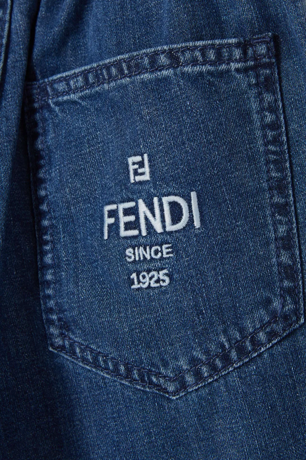 Джинсы с логотипом FF Fendi — фото 3