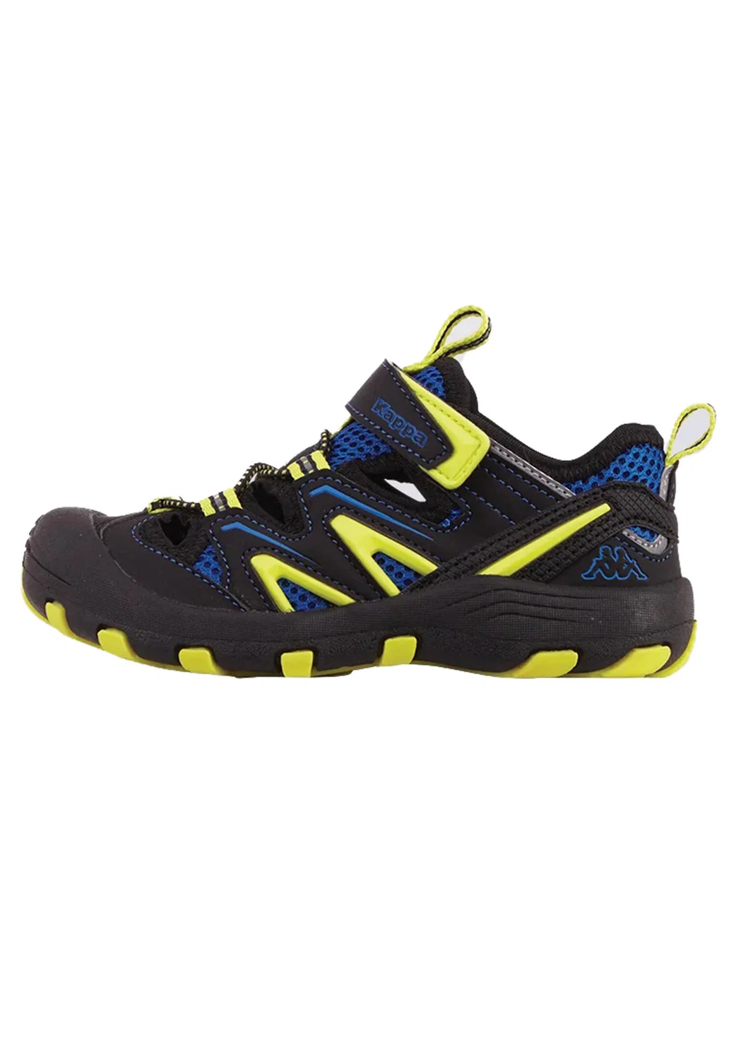 Детские сандалии с закрытым носком Kappa 260682K 1133 Black/Lime, Schwarz
