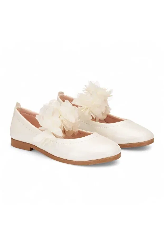 Детские балетки для девочек с ортопедической стелькой Minipa, Beige