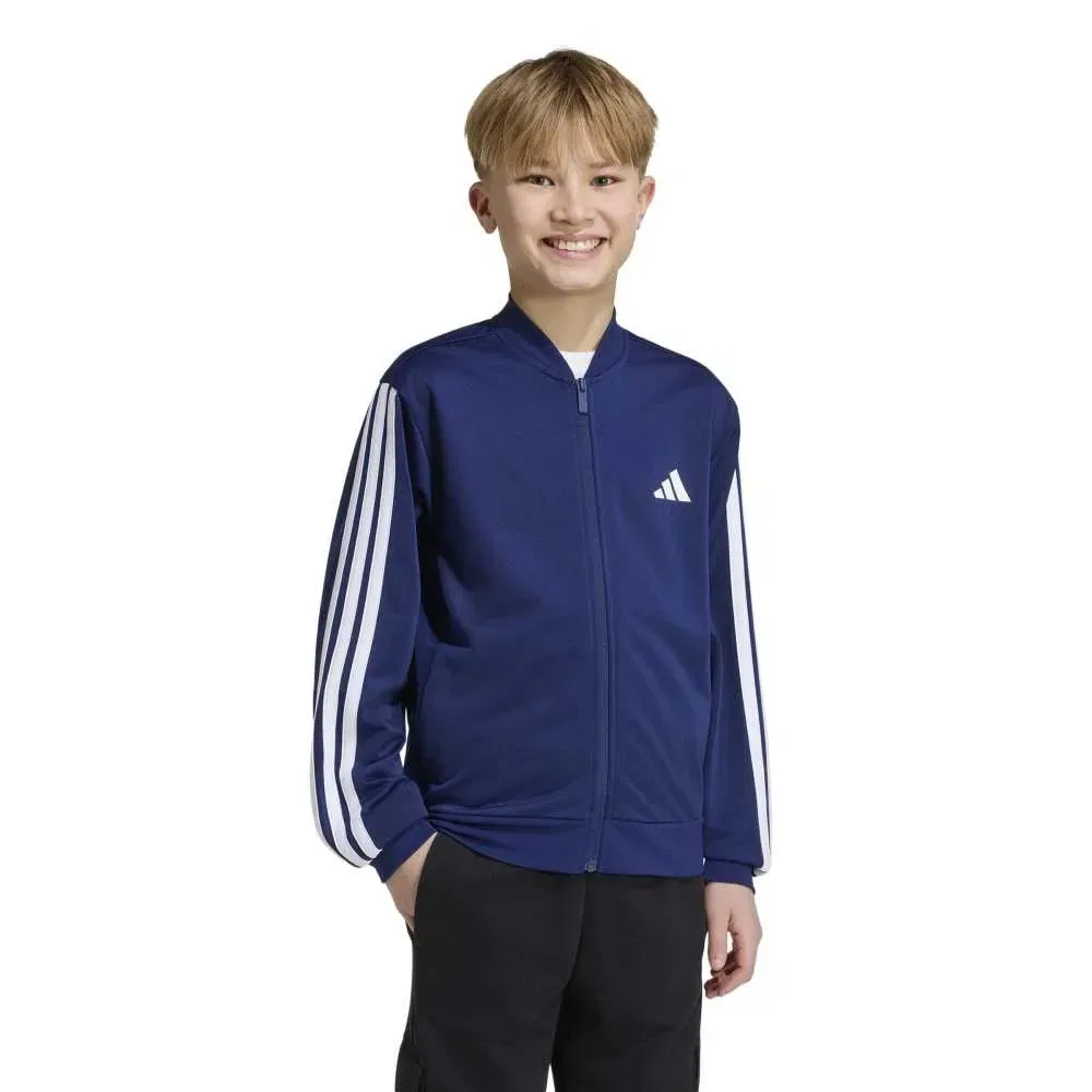 Детская куртка из трикотажа с длинным рукавом Essentials Climacool Adidas, Blue