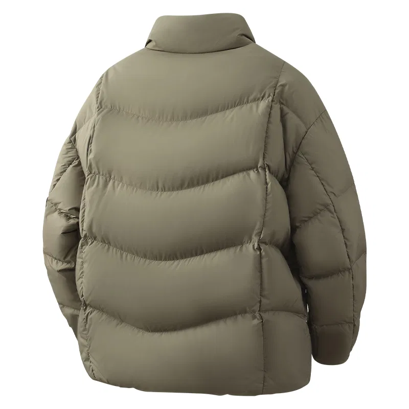 Детская пуховая куртка с высоким наполнением MINISO, Black Me45 Smile Label Lower Left Pocket B Logo — фото 4