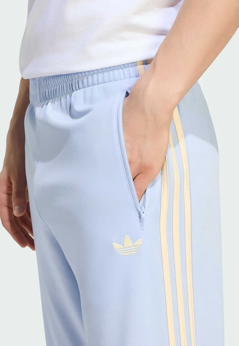 Firebird tp - спортивные штаны Adidas Originals, Blue Dawn Warm Vanilla — фото 3