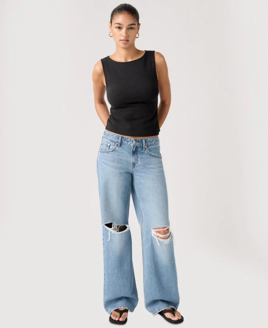 Джинсы Levi's с низкой посадкой и широкими прямыми штанинами, Shakey Ground — фото 4