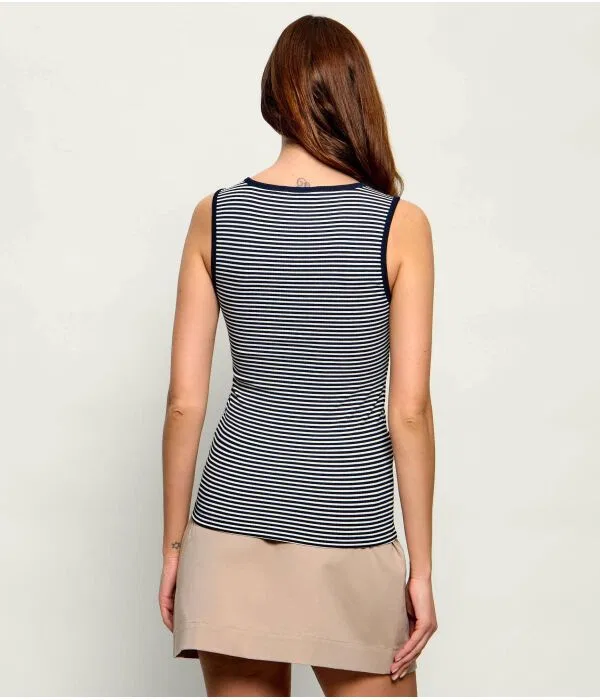 Женский топ Slim Fit Tommy Hilfiger, Blu Marino — фото 3
