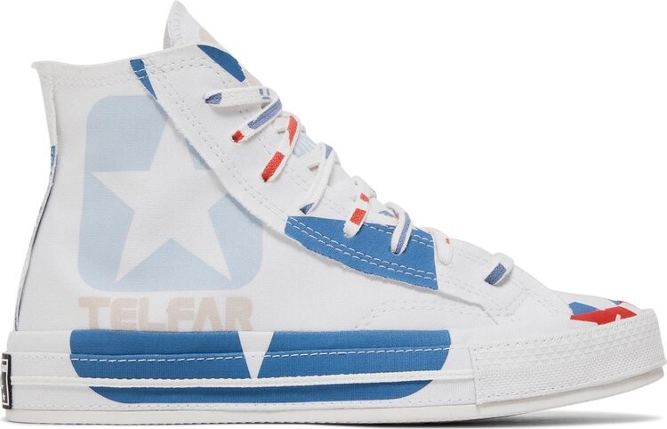 

Кроссовки Converse Telfar x Chuck 70 High Archival Star Print, белый, Белый;серый, Кроссовки Converse Telfar x Chuck 70 High Archival Star Print, белый