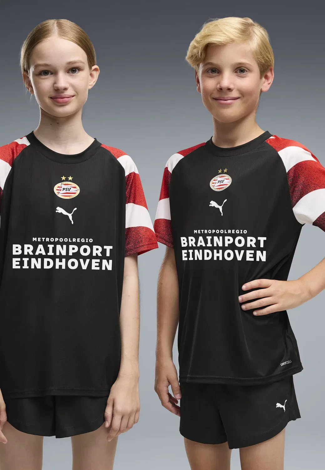 Psv eindhoven aufwärmtrikot унисекс - клубная одежда Puma, Black-For All Time Red — фото 2