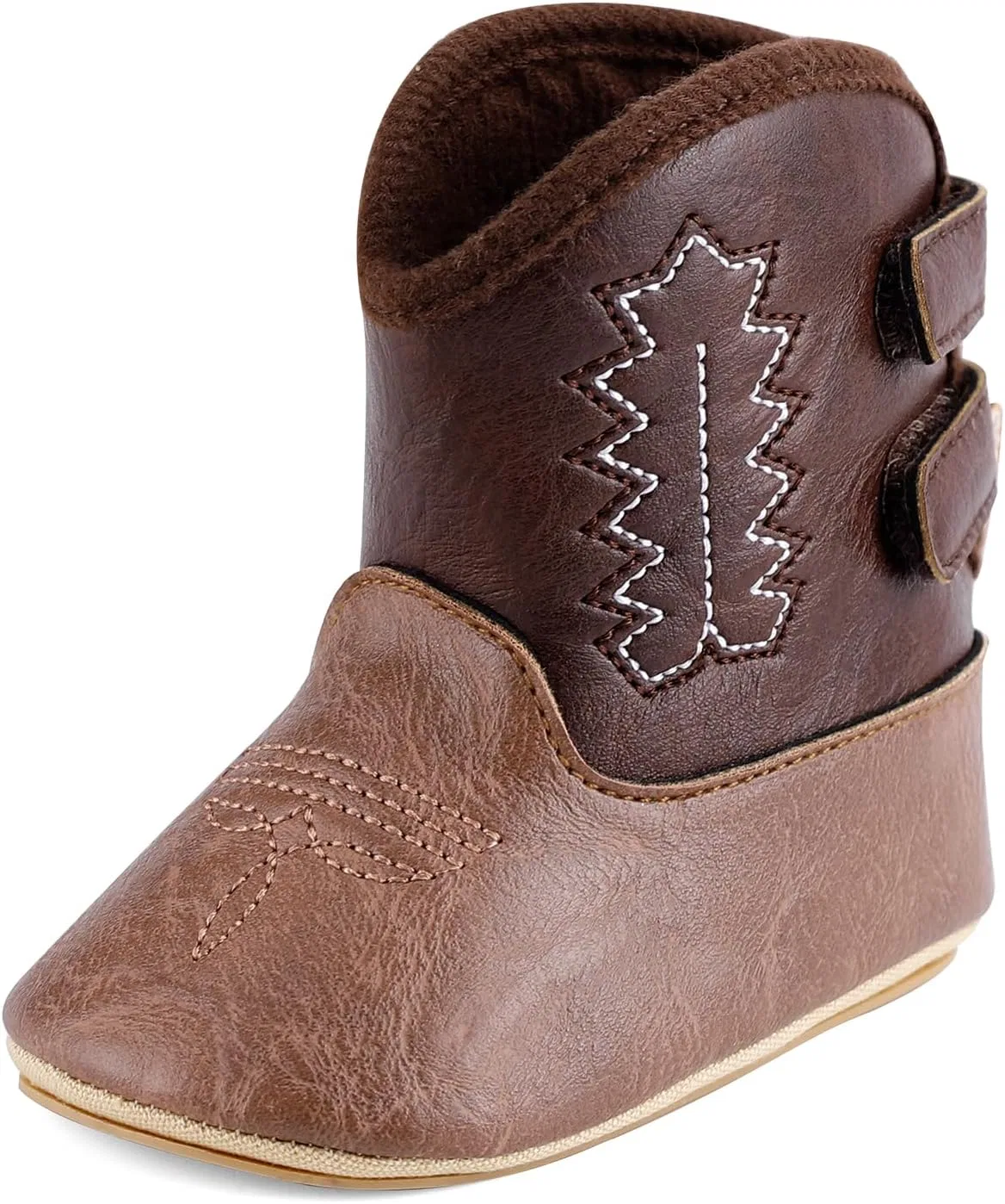 Детские кожаные ботинки в стиле вестерн с мягкой подошвой MK MATT KEELY, Dark Brown