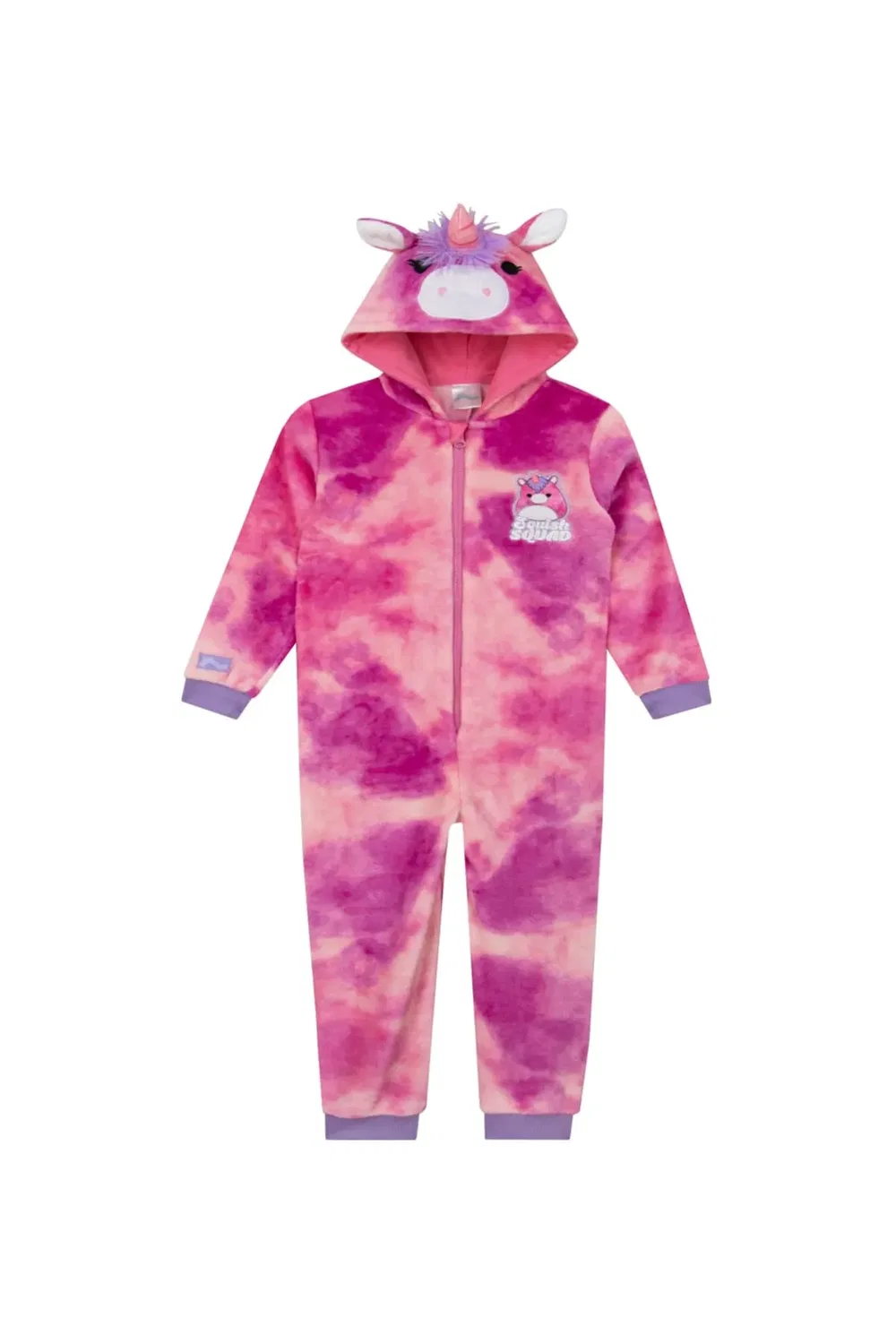 Детский костюм-пижама Unicorn onesie with 3d horn Squishmallows, Pink