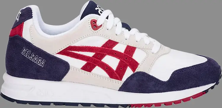 

Кроссовки gel saga 'navy burgundy' Asics, белый, Белый;черный, Кроссовки gel saga 'navy burgundy' Asics, белый