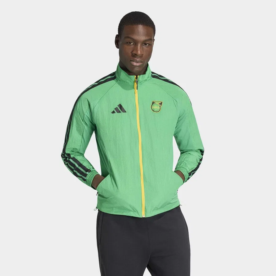 Спортивная куртка ADIDAS PERFORMANCE 'Jamaika x Bob Marley' зеленого цвета — фото 2