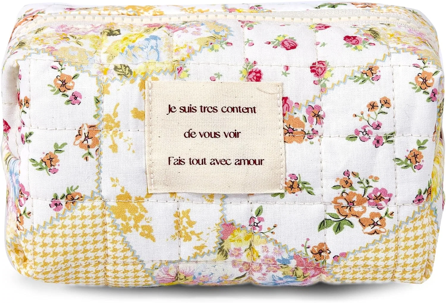 Набор из 2 косметичек Sminra с цветочным узором Sminra, Beige Floral-S