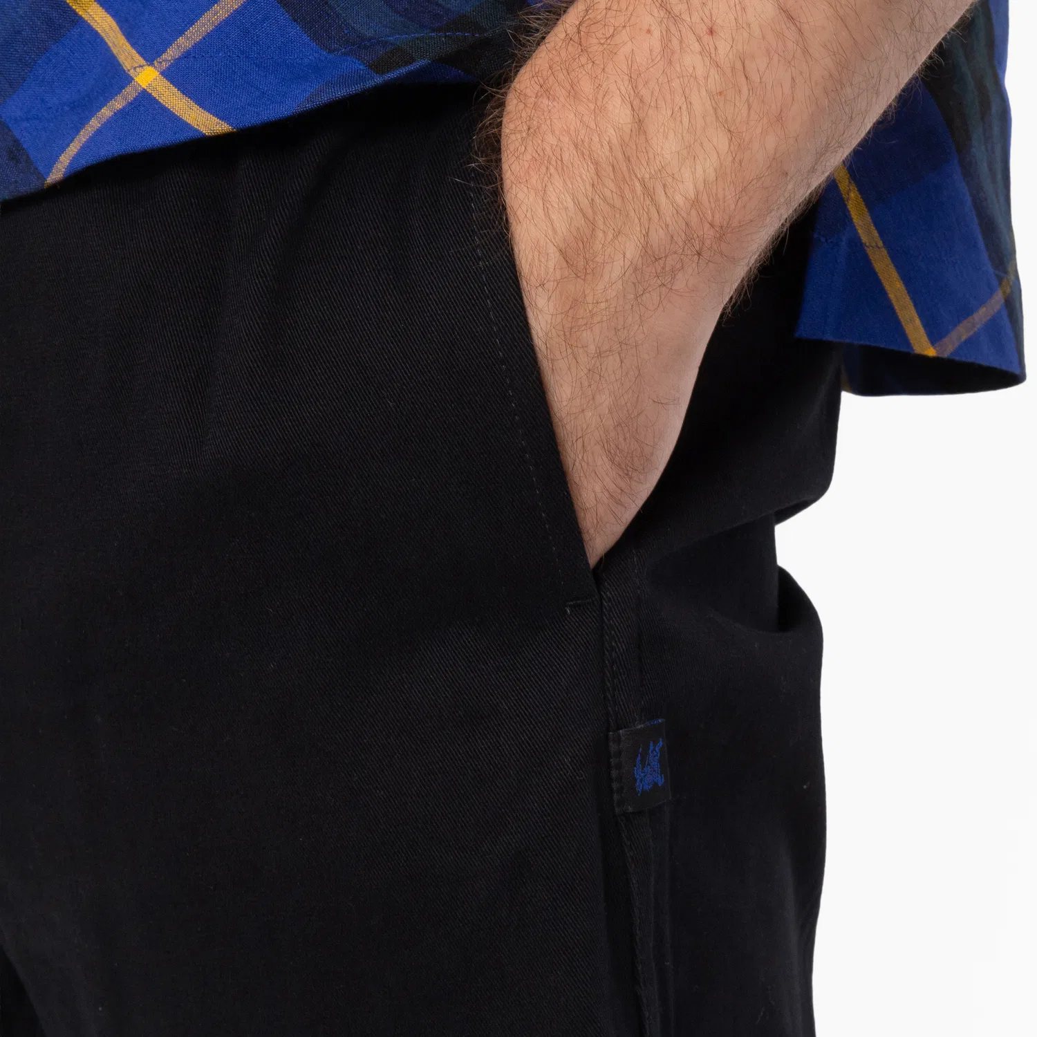 Брюки хлопковые с принтом Equestrian Knight Cotton Trousers Burberry, Black — фото 2