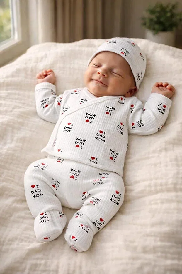 Детский комплект боди для новорожденных 7 предметов Bys Baby Fashion, White — фото 4