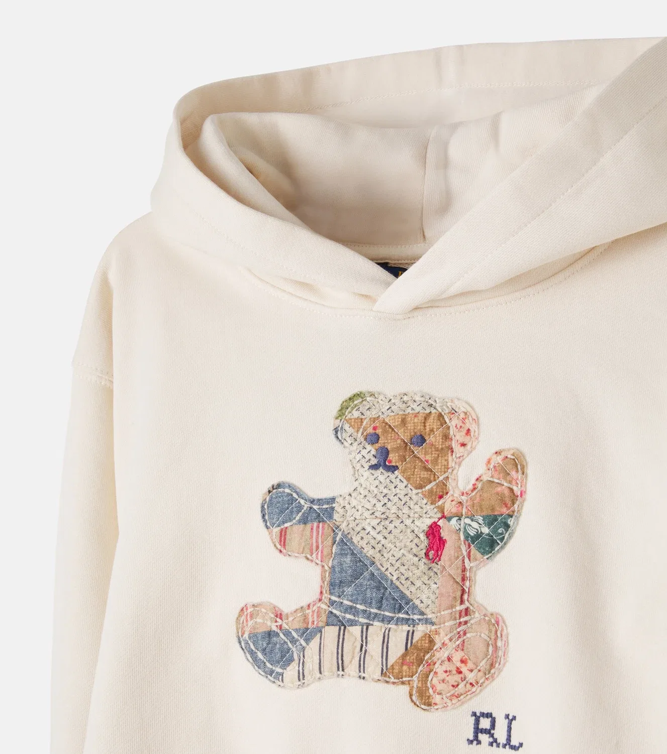 Худи хлопковое с капюшоном Polo Ralph Lauren Kids, белый — фото 4