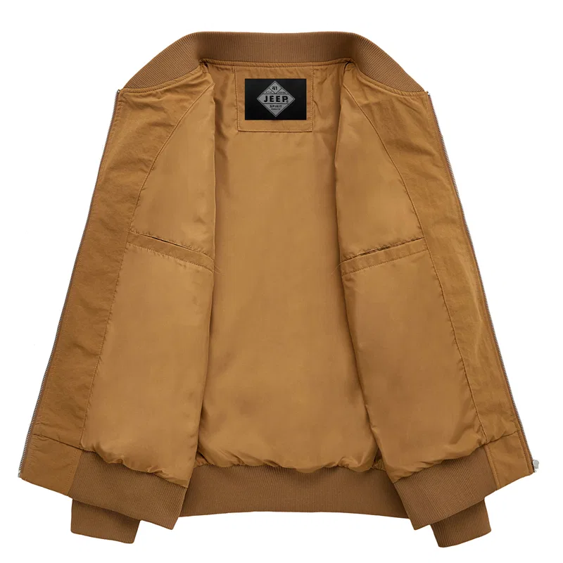Детская куртка-бейсболка с воротником, модель Workwear, JEEP SPIRIT, Camel — фото 4