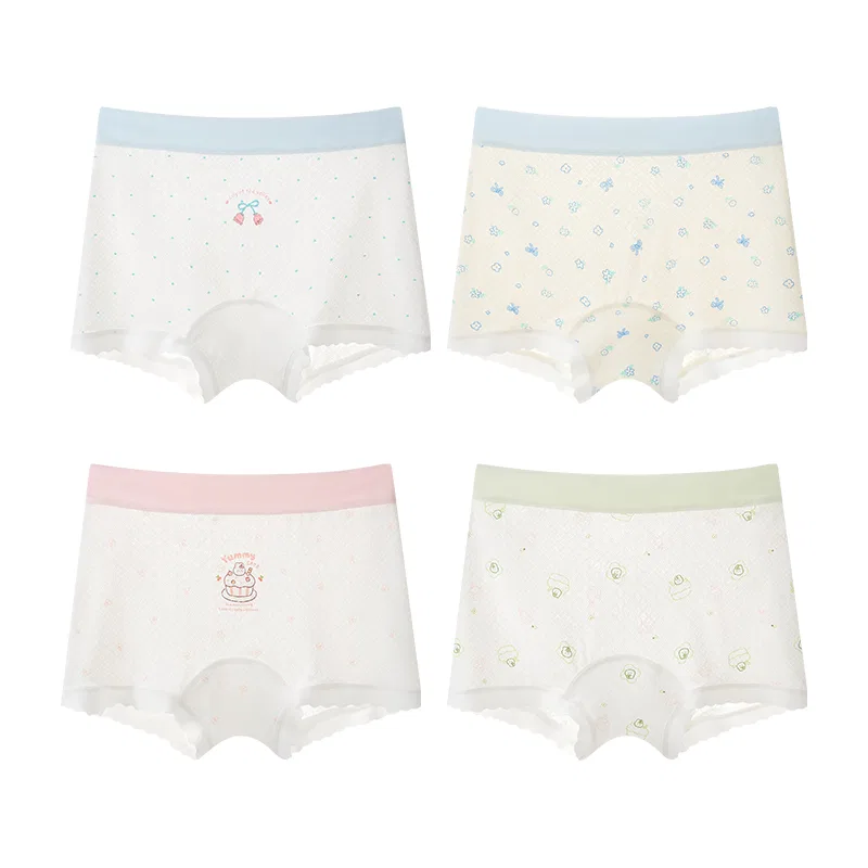 Детские трусы с принтом Red bean, Blue, Blue, Pink, Green