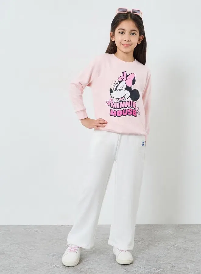 Styli Свитшот с принтом Minnie Mouse для девочки, розовый — фото 2