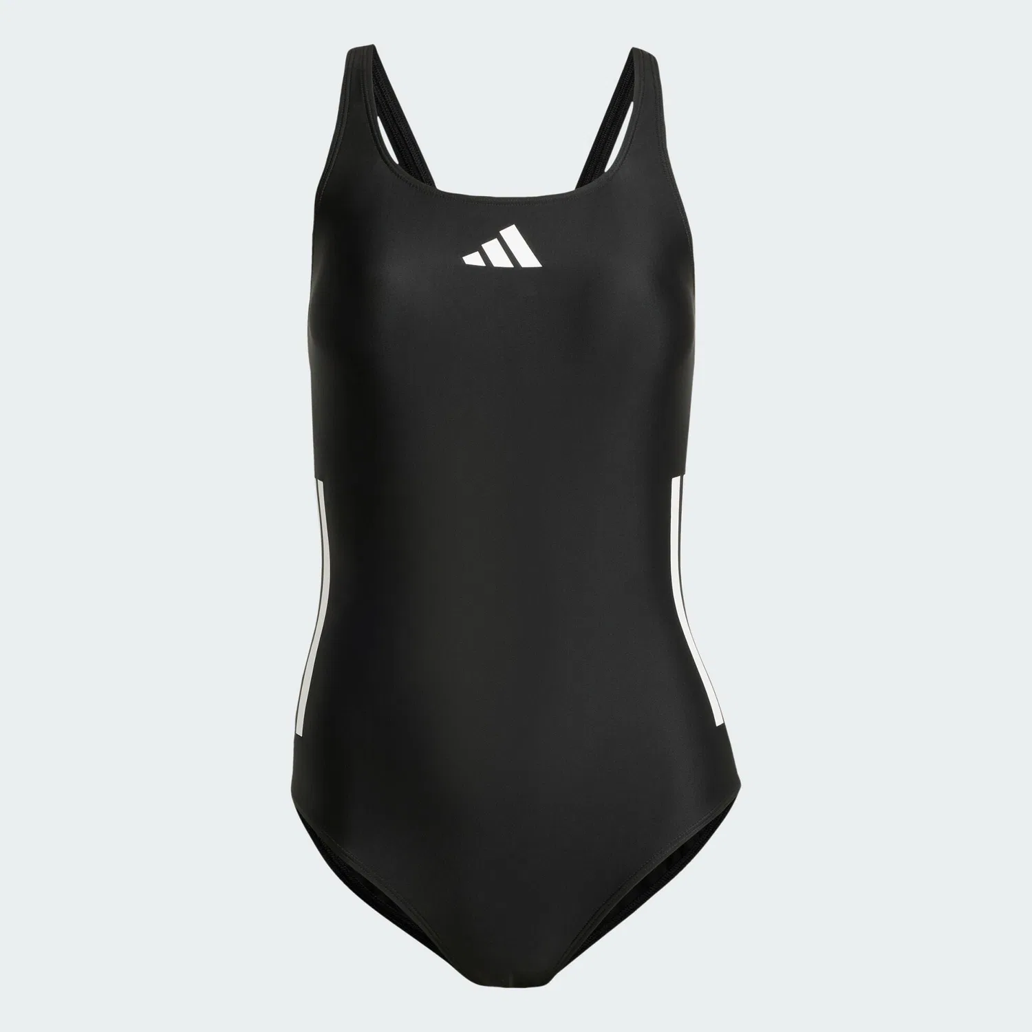Женский слитный купальник с принтом 3-Streifen C-Back Adidas, Schwarz Weiss